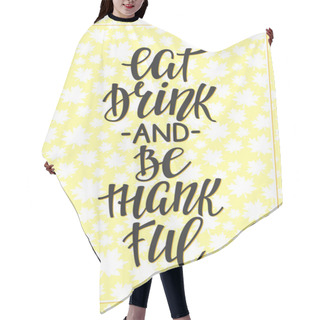 Personality  Thankful Lettering Typography Hair Cutting Cape