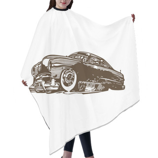 Personality  Vintage Muscle Cars Illustration  Hair Cutting Cape