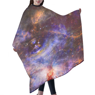 Personality  Planets, Stars And Galaxies In Outer Space. Elements Furnished By NASA. Hair Cutting Cape