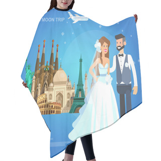 Personality  High Quality, Detailed World Landmarks Hair Cutting Cape