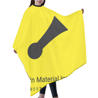 Personality  Bike Horn Minimal Bright Yellow Material Icon Hair Cutting Cape