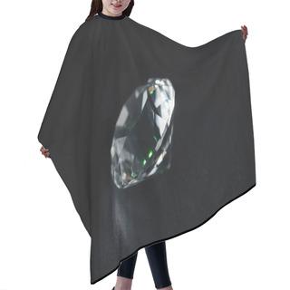 Personality  Clear Big Diamond On Black Background Hair Cutting Cape