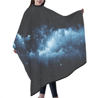 Personality  Three Dimensional Fractal Clouds Hair Cutting Cape