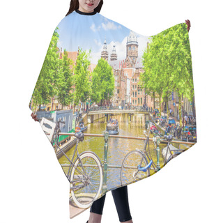 Personality  Tourists Walking By A Canal In Amsterdam Hair Cutting Cape