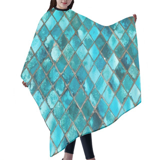 Personality  Glass Mosaic Hair Cutting Cape