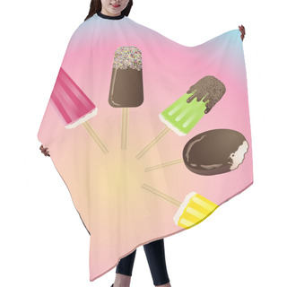 Personality  Ice Lollies Hair Cutting Cape