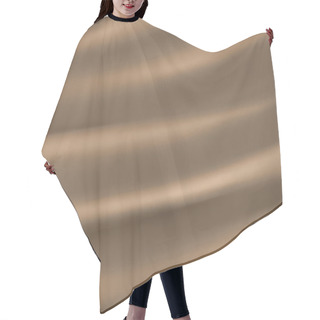 Personality  Elegant Brown Tan Background Material With Silky Satin Folds Of Cloth Illustration Design Hair Cutting Cape