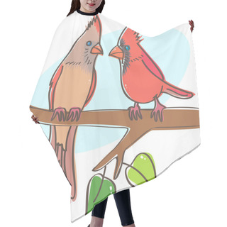 Personality  Cardinals Couple  Hair Cutting Cape