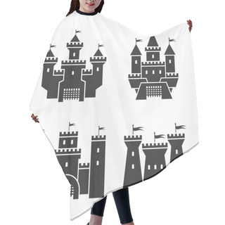 Personality  Castle Icons Hair Cutting Cape