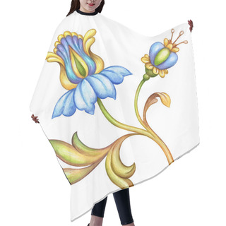 Personality  Watercolor Illustration Background Hair Cutting Cape