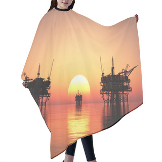 Personality  Oil Rig Hair Cutting Cape