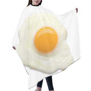 Personality  Fried Egg On A White Hair Cutting Cape
