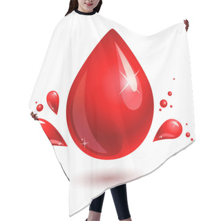 Personality  Blood Drop. Red Drop Hair Cutting Cape