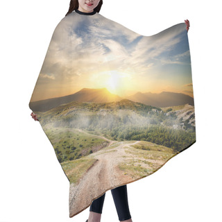 Personality  Beautiful Mountains Hair Cutting Cape