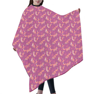 Customizable  Foxes Hearts Hair Cutting Cape