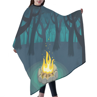Personality  Campfire Woods Night Hair Cutting Cape