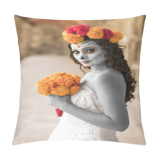 Personality  Catrin And Catrina In Cemetery  Pillow Covers