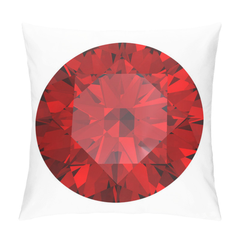 Personality  Red round shaped garnet pillow covers