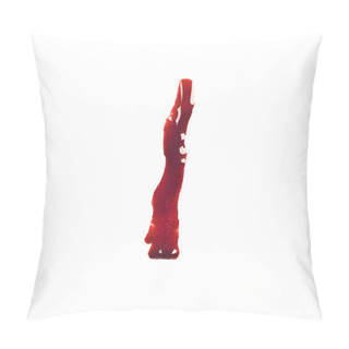 Personality  Dripping Slashed Blood Fonts The Letter Lower Case L Pillow Covers