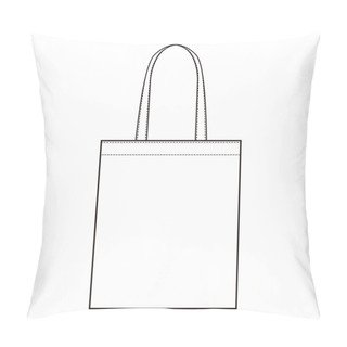 Personality  Tote Bag Cross Tote Fashion Flat Sketch Pillow Covers