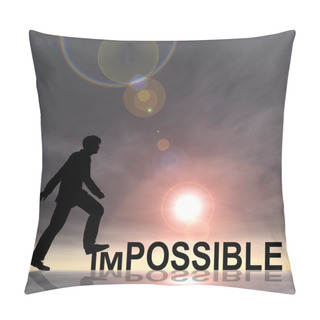 Personality  Businessman Black Silhouette  Pillow Covers