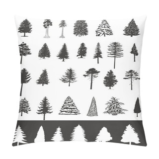 Personality Pine Trees, Vector Collection Pillow Covers