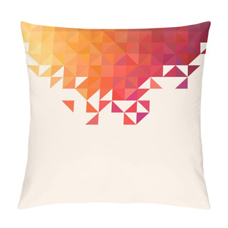 Personality  Background Of Geometric Shapes. Pillow Covers