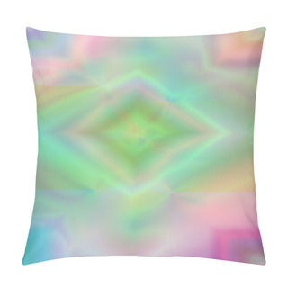 Personality  Iridescent  Rhombuses On Light Background Pillow Covers