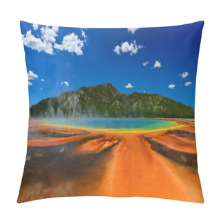 Personality  Grand Prismatic Spring In Yellowstone National Park Pillow Covers