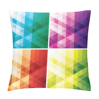 Personality  Abstract Triangle Backgrounds Pillow Covers