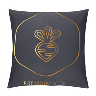 Personality  Beet Golden Line Premium Logo Or Icon Pillow Covers