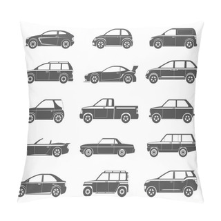 Personality  Car Icons Black Pillow Covers