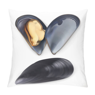 Personality  Opened And Closed Mussels Pillow Covers