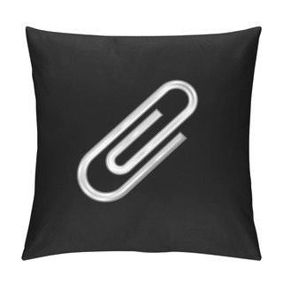 Personality  Attached Silver Plated Metallic Icon Pillow Covers