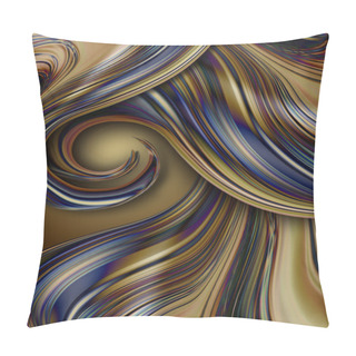 Personality  Background Of Superposed Swirling Bright Striped Forms Pillow Covers