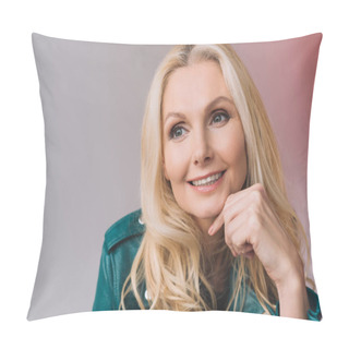 Personality  Attractive Mature Woman Pillow Covers