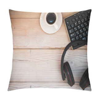 Personality  Top View On The Desktop Pillow Covers