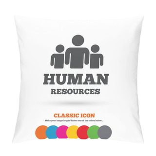 Personality  Human Resources, HR Icon Pillow Covers