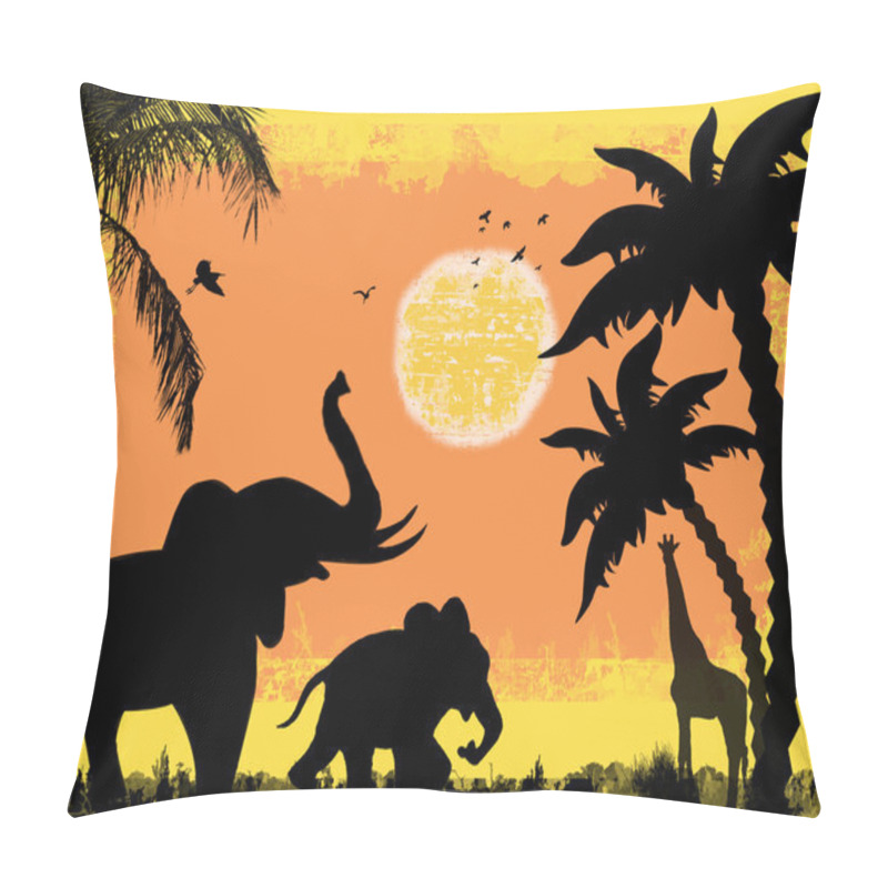 Personality  African safari theme pillow covers