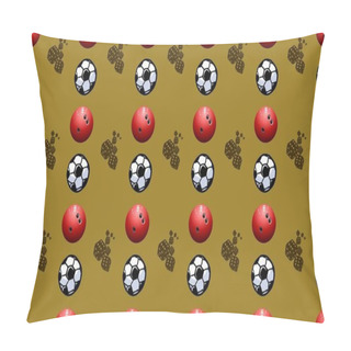 Personality  Colored Background With Different Accessories Pillow Covers