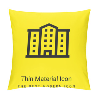 Personality  Apartment Minimal Bright Yellow Material Icon Pillow Covers