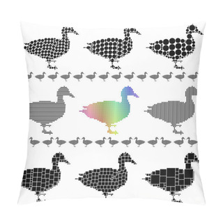 Personality  Duck Silhouettes Pillow Covers