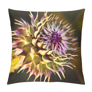 Personality  Thistle Flower Pillow Covers