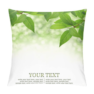 Personality  Green Leaves Border Pillow Covers