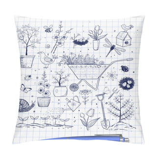 Personality  Collection Of Spring Elements Pillow Covers