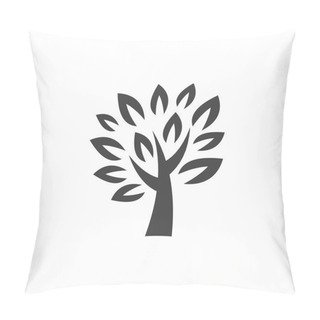 Personality  Pictograph Of Tree Icon Pillow Covers