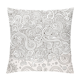 Personality  Cartoon Cute Doodles Curls Frame Design Pillow Covers