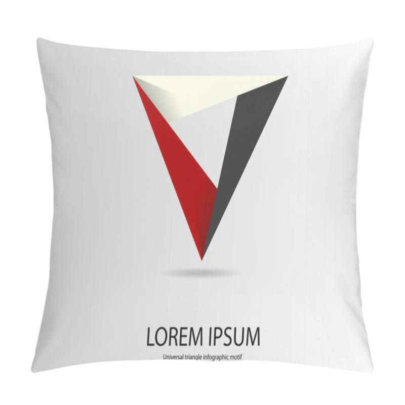 Personality  Triangle logo motif template pillow covers