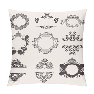 Personality  Set Of Nine Ornate Banner Quad Pillow Covers