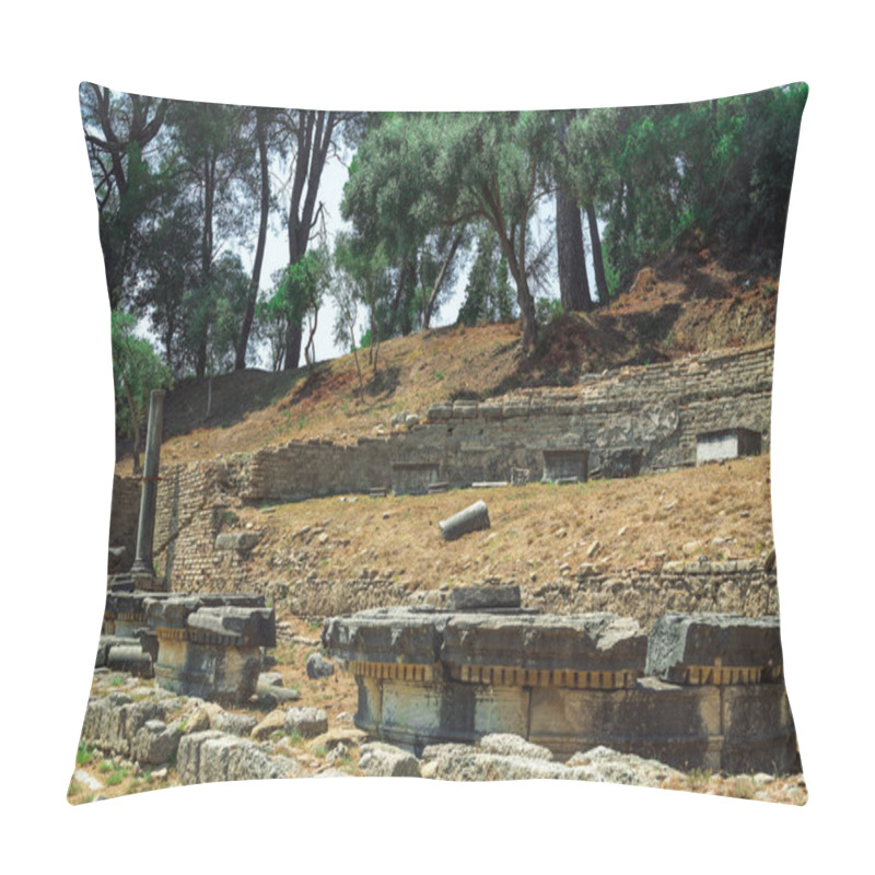 Personality  Olympia, Greece Ancient Ruins On The Archaeological Site. Pillow Covers